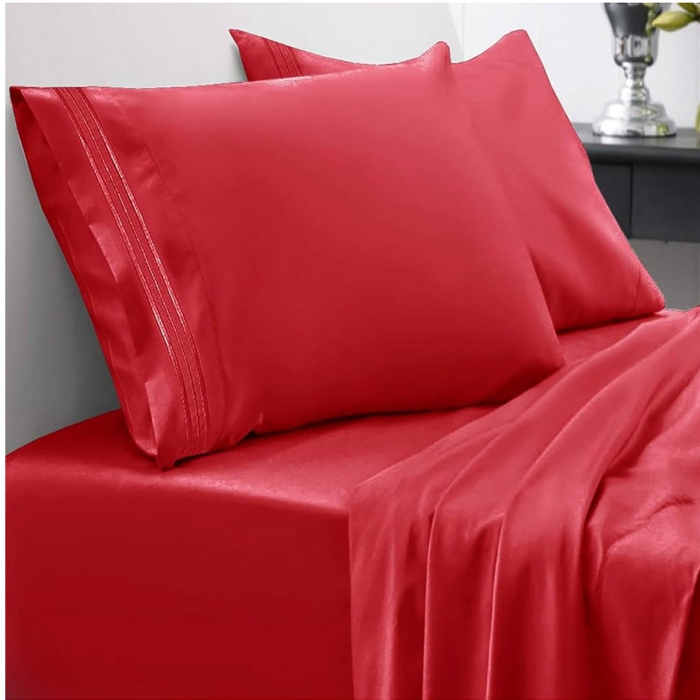 King Size Sheets 1800 Thread Count 4 piece